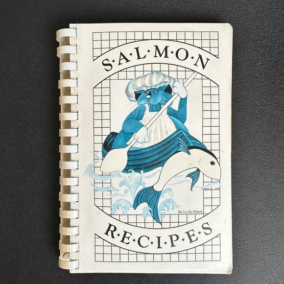 Cecilia G Nibeck Other - Salmon Recipes from Alaska Cookbook by Cecilia G Nibeck, Rare Blue Cover Edition